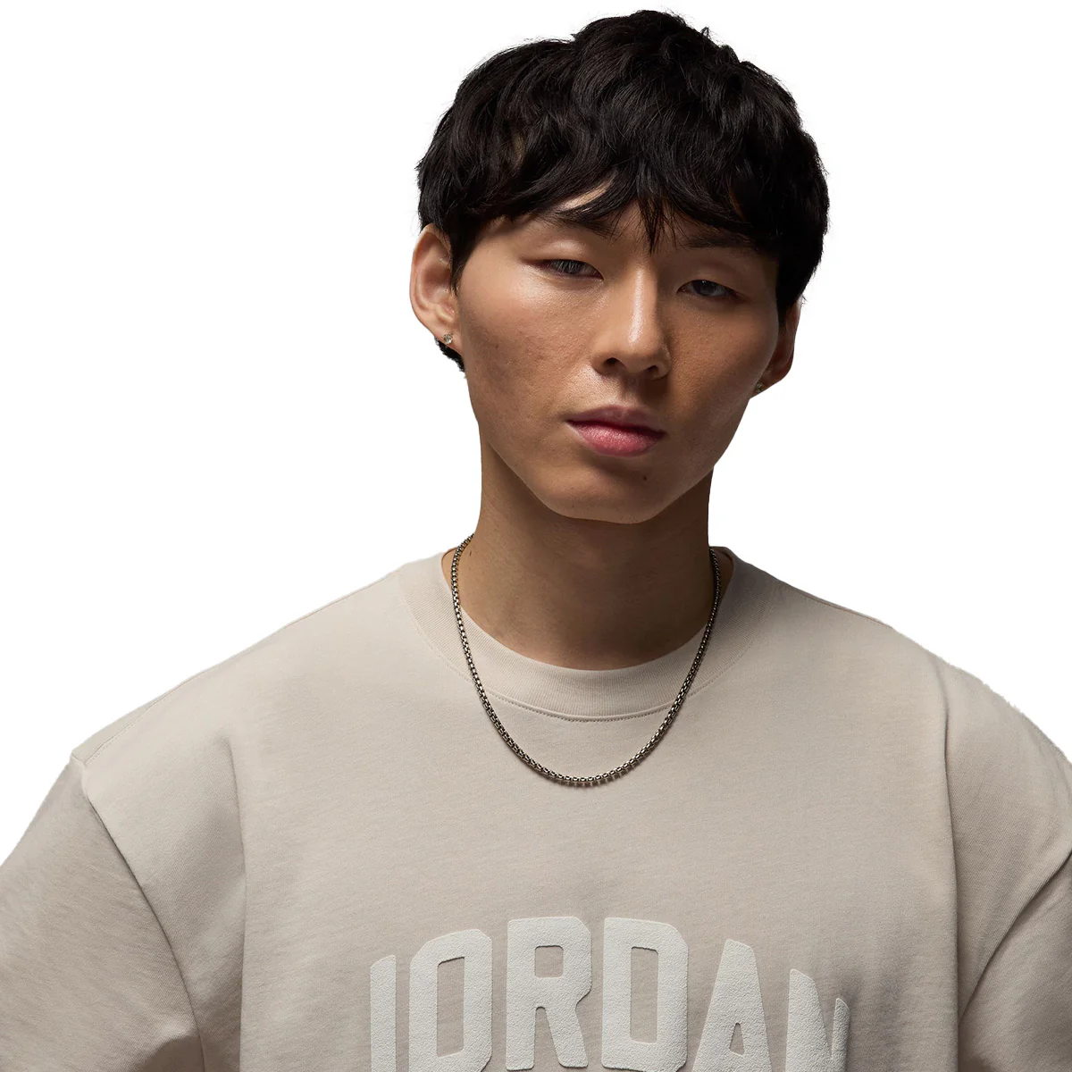 Flight Essentials Boxy Short Sleeve Crew T-Shirt 'Light Orewood Brown/Sail' - Image 4