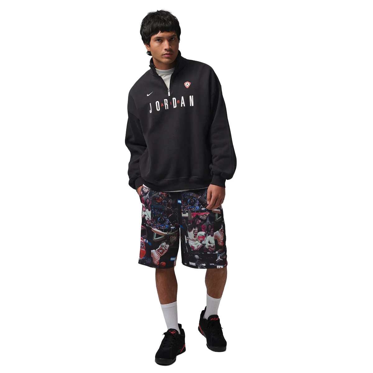 Flight Printed Cat Scratch Shorts 'Black' - Image 6