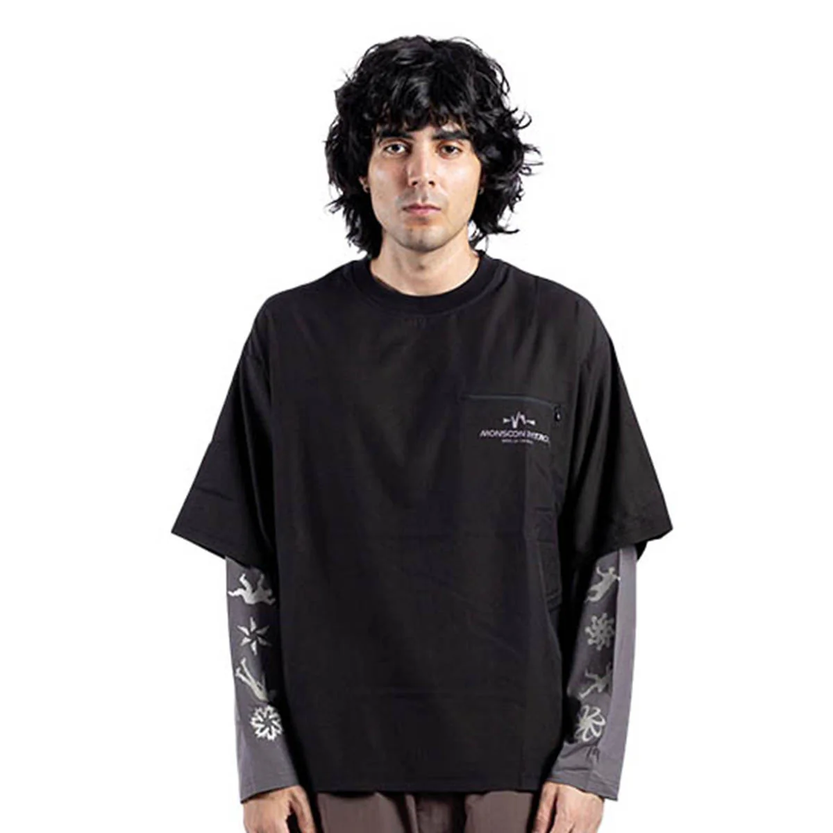 Formless Double Sleeve L/S Tee 'Black'