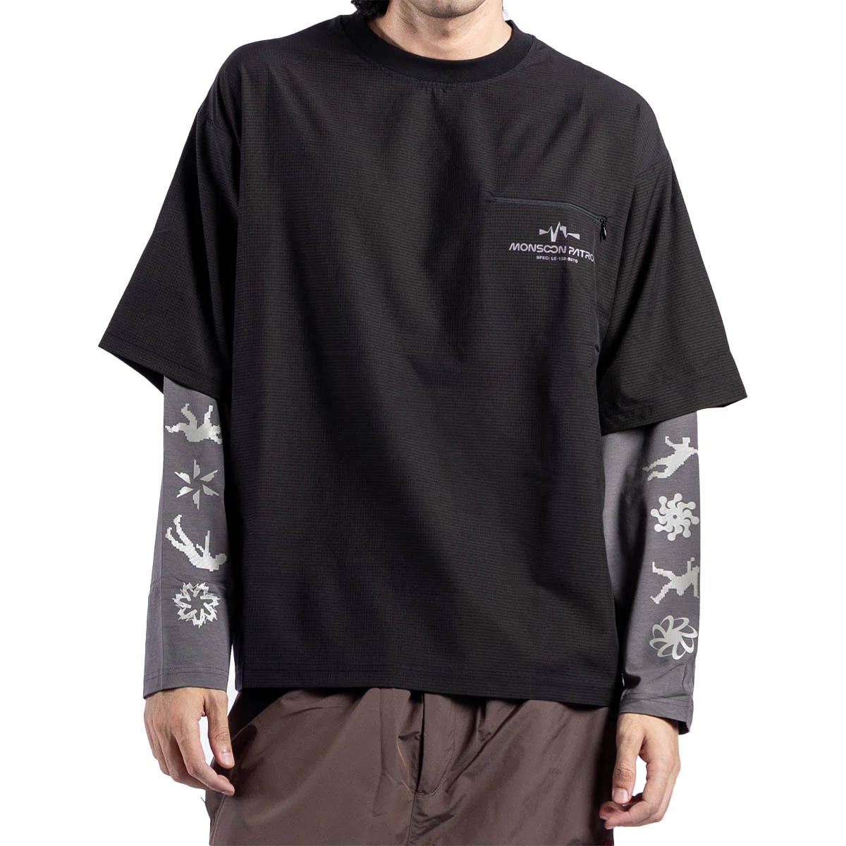 Formless Double Sleeve L/S Tee 'Black' - Image 3