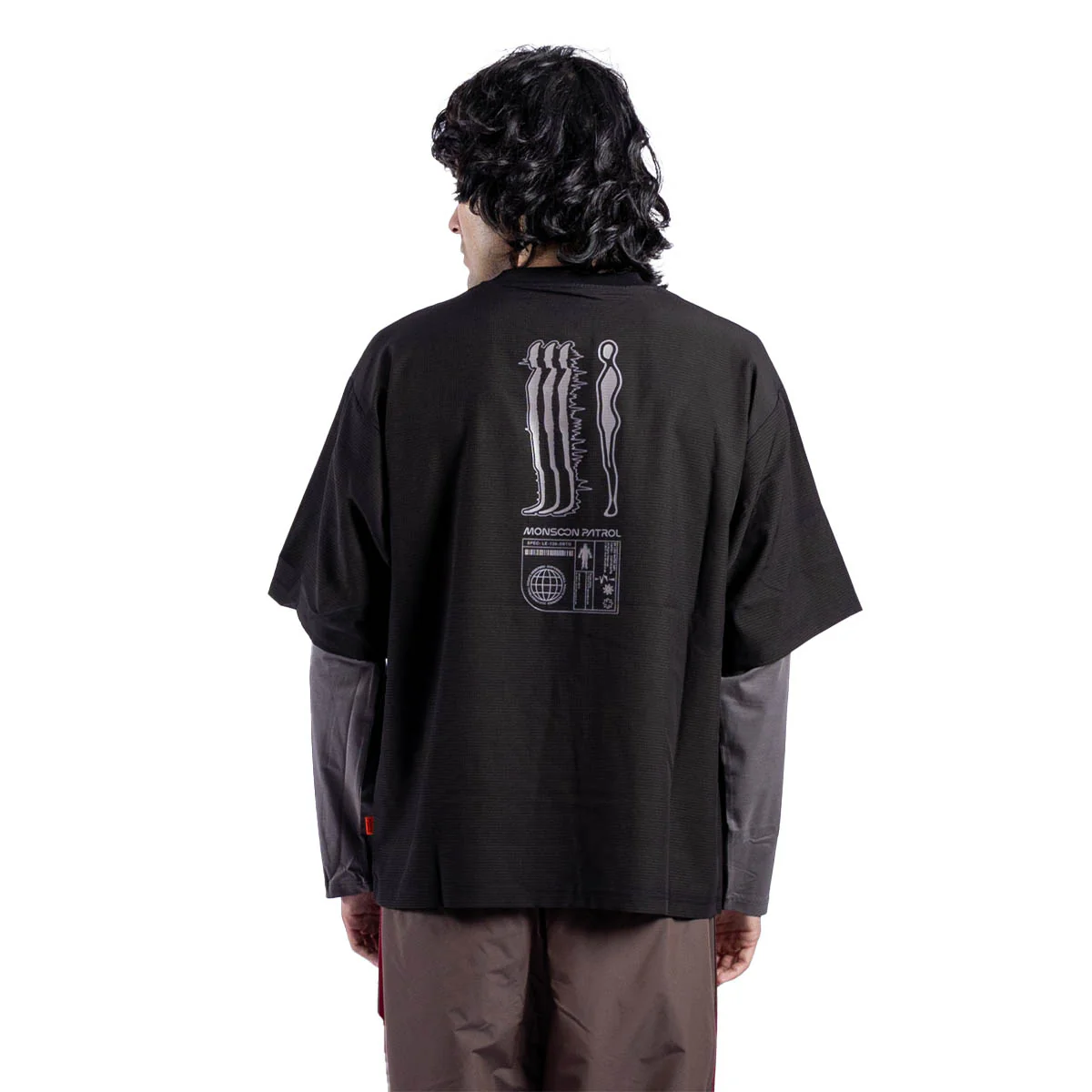 Formless Double Sleeve L/S Tee 'Black' - Image 4