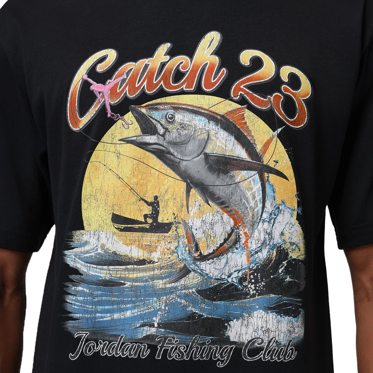 Graphic Short Sleeve T-Shirt 'BLACK/WHITE' - Image 4