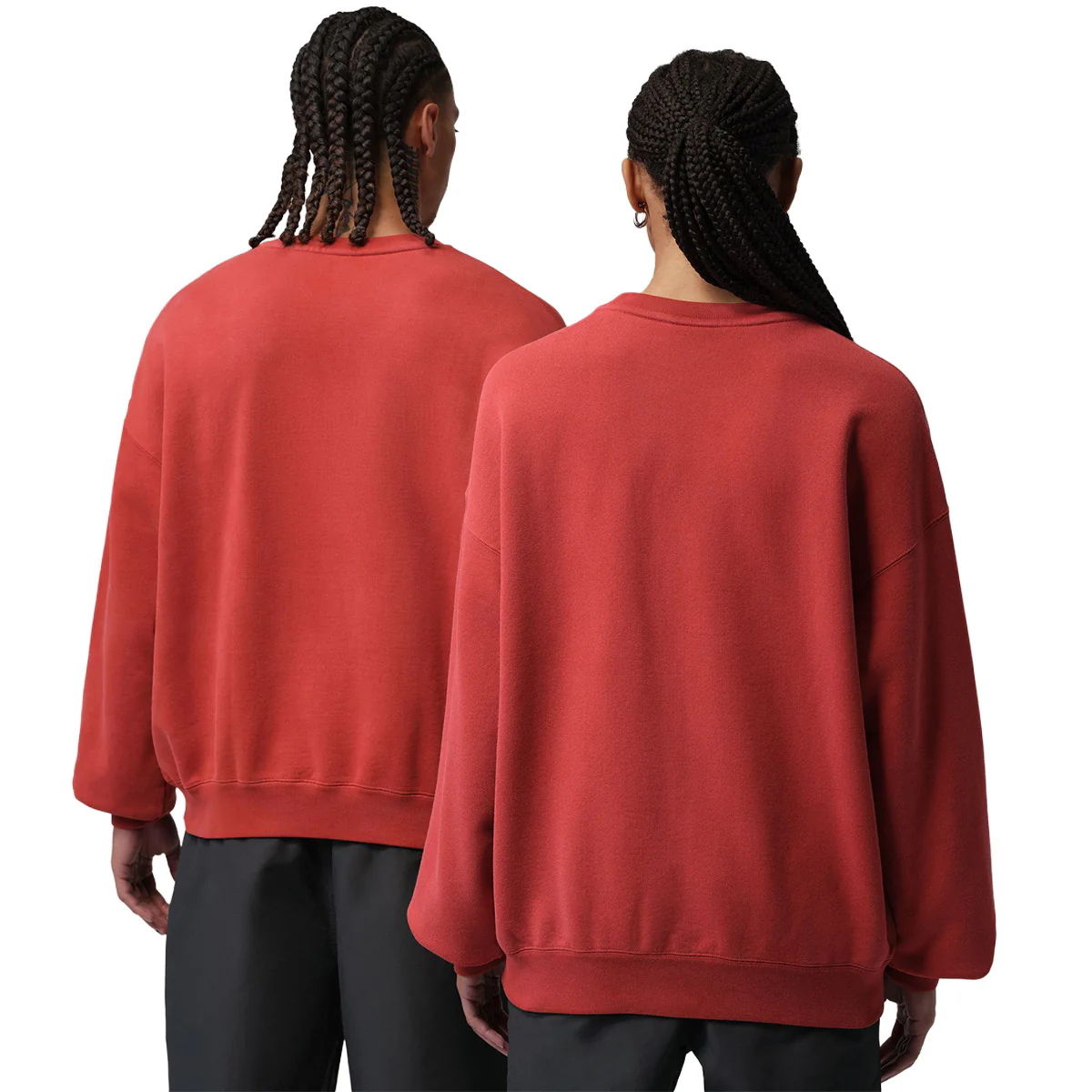 Jordan BIKE AIR + Nigel Sylvester Fleece Sweatshirt 'CINNABAR' - Image 3