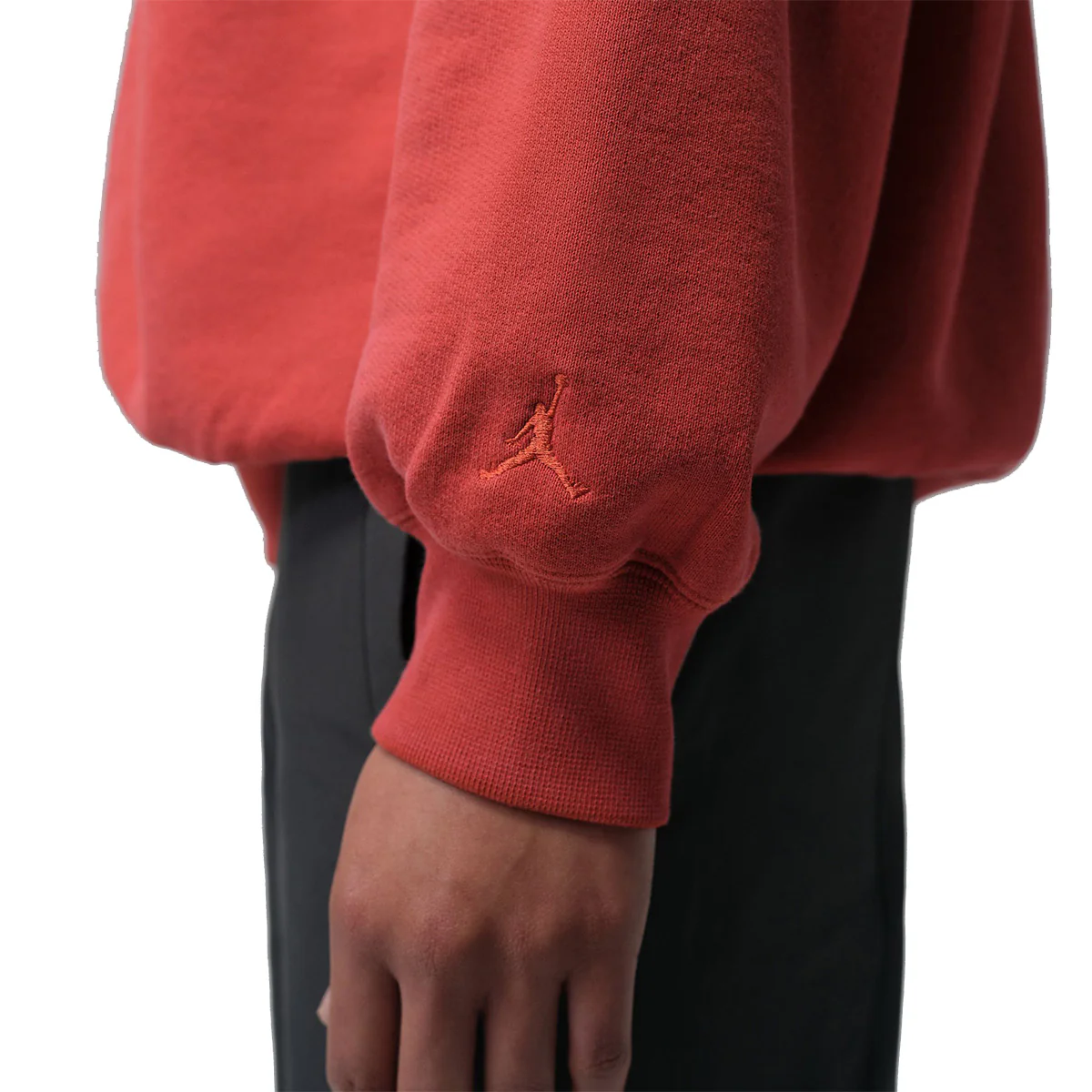 Jordan BIKE AIR + Nigel Sylvester Fleece Sweatshirt 'CINNABAR' - Image 4