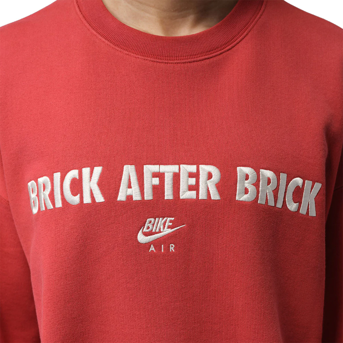 Jordan BIKE AIR + Nigel Sylvester Fleece Sweatshirt 'CINNABAR' - Image 5