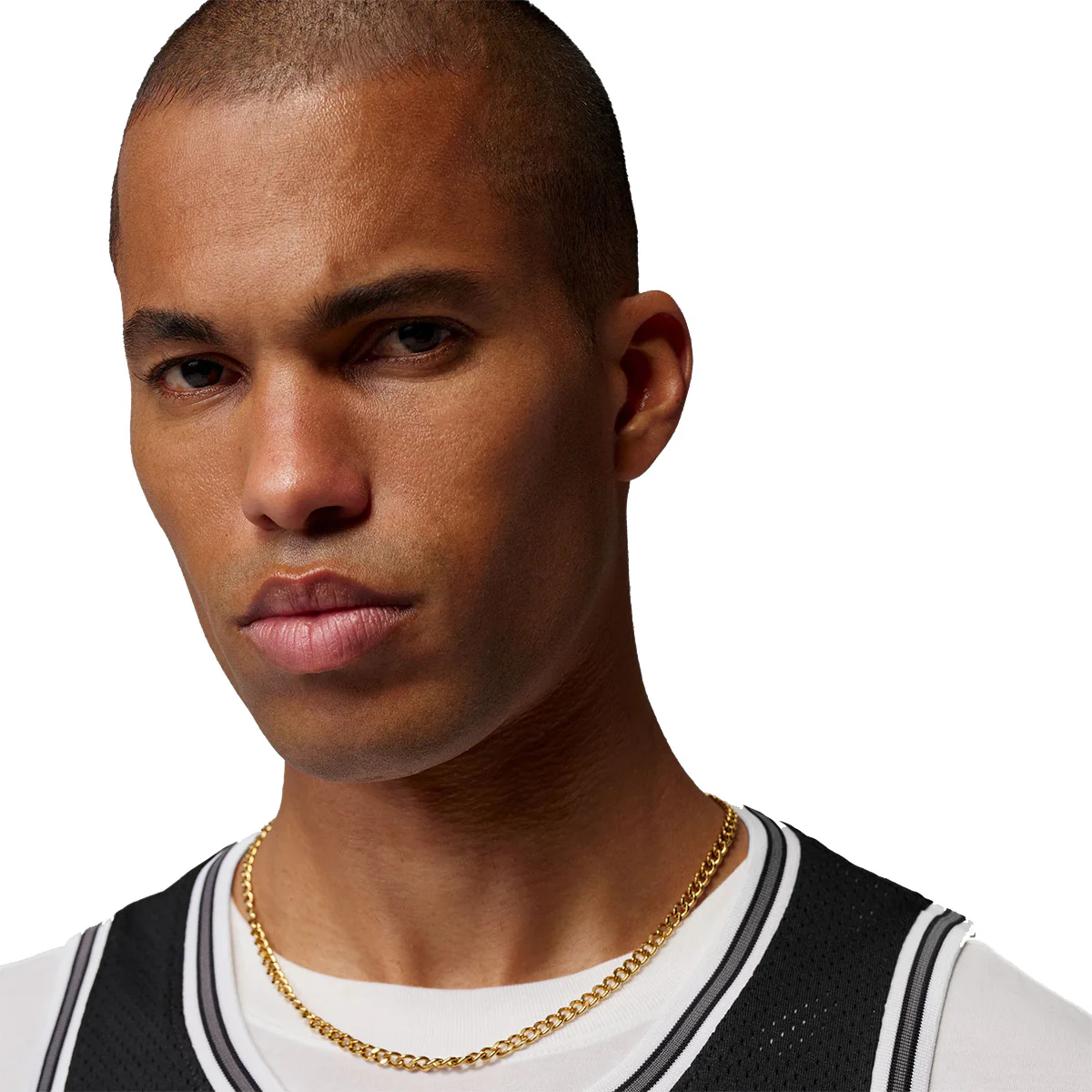 Jordan Brooklyn Mesh Jersey 'BLACK/IRON GREY' - Image 4