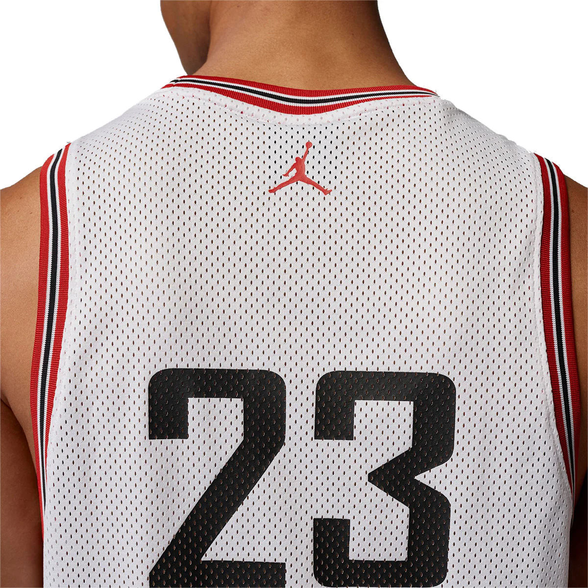 Jordan Brooklyn Mesh Jersey 'WHITE/GYM RED' - Image 5