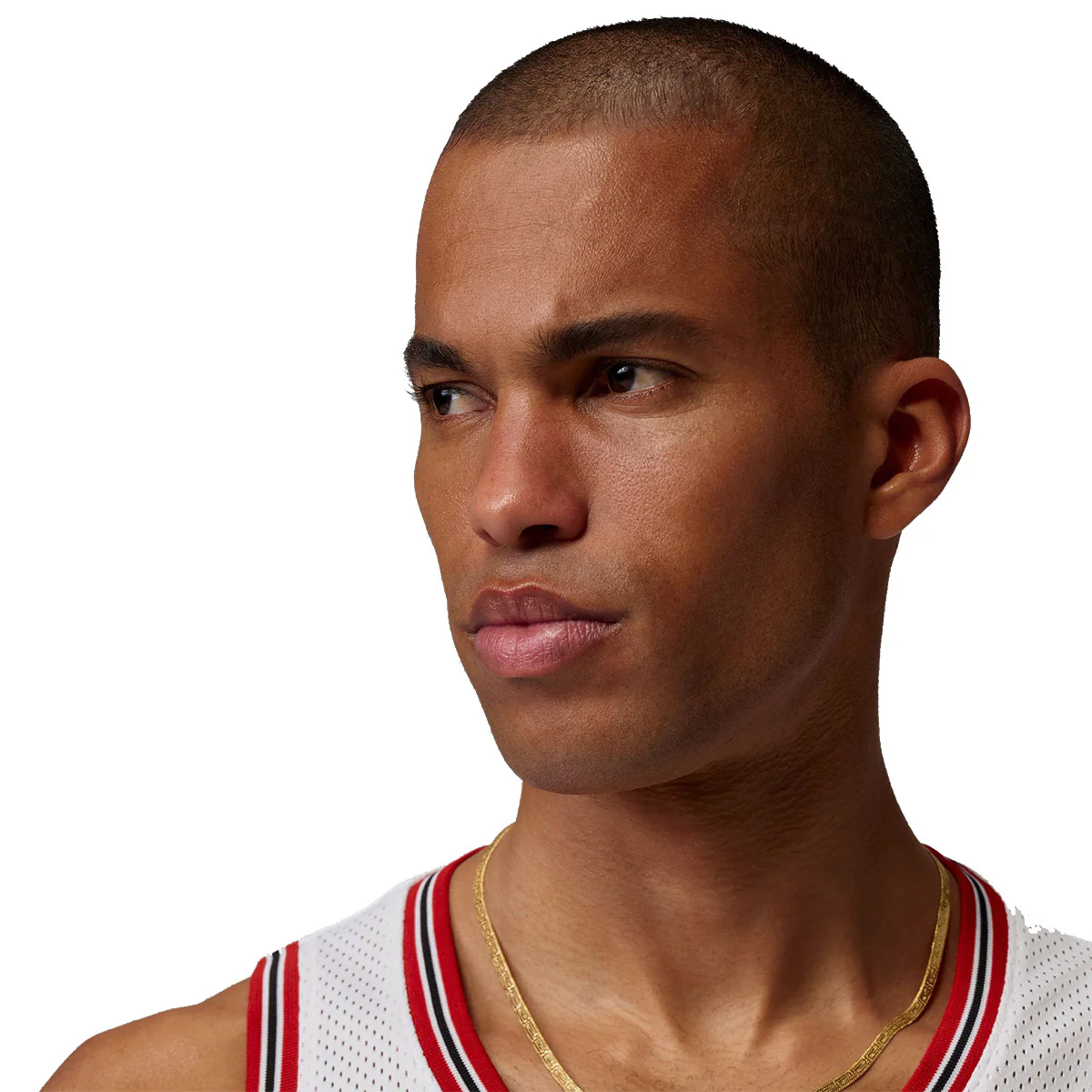 Jordan Brooklyn Mesh Jersey 'WHITE/GYM RED' - Image 6