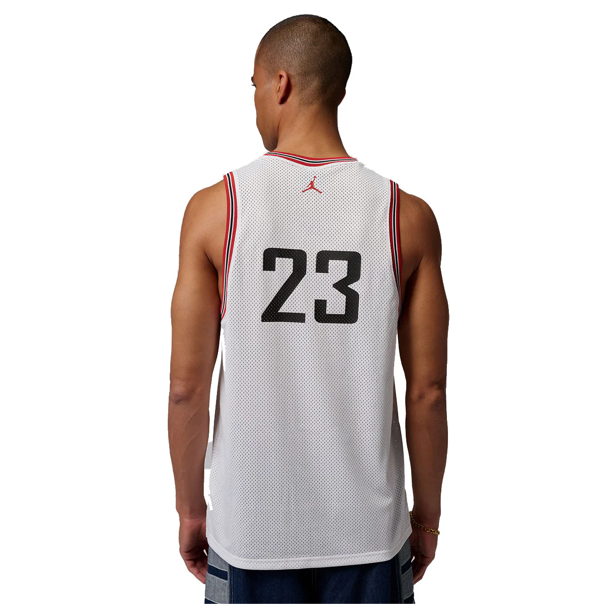 Jordan Brooklyn Mesh Jersey 'WHITE/GYM RED' - Image 9