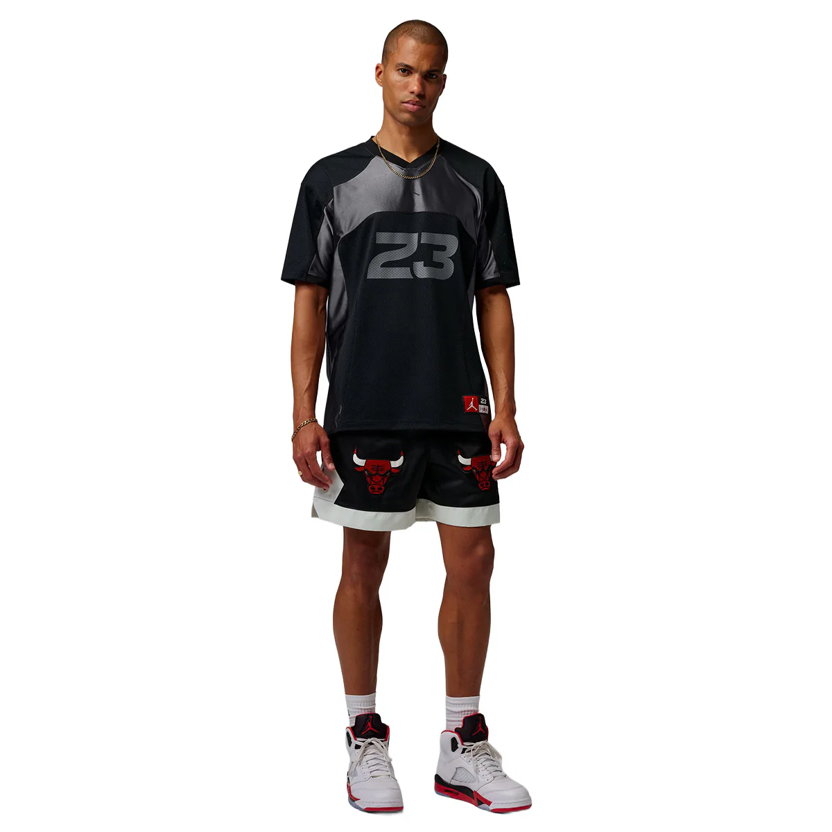 Jordan Flight Men's Jersey T-shirt 'BLACK/IRON GREY/BLACK' - Image 2