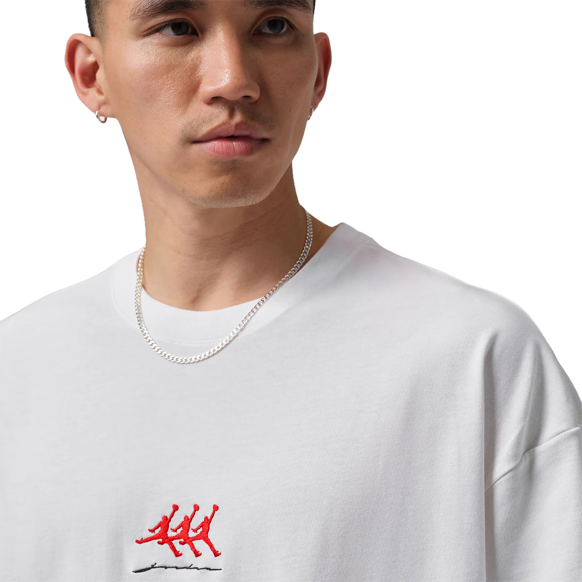 Jordan Flight Men's Oversized Graphic T-Shirt 'White' - Image 4