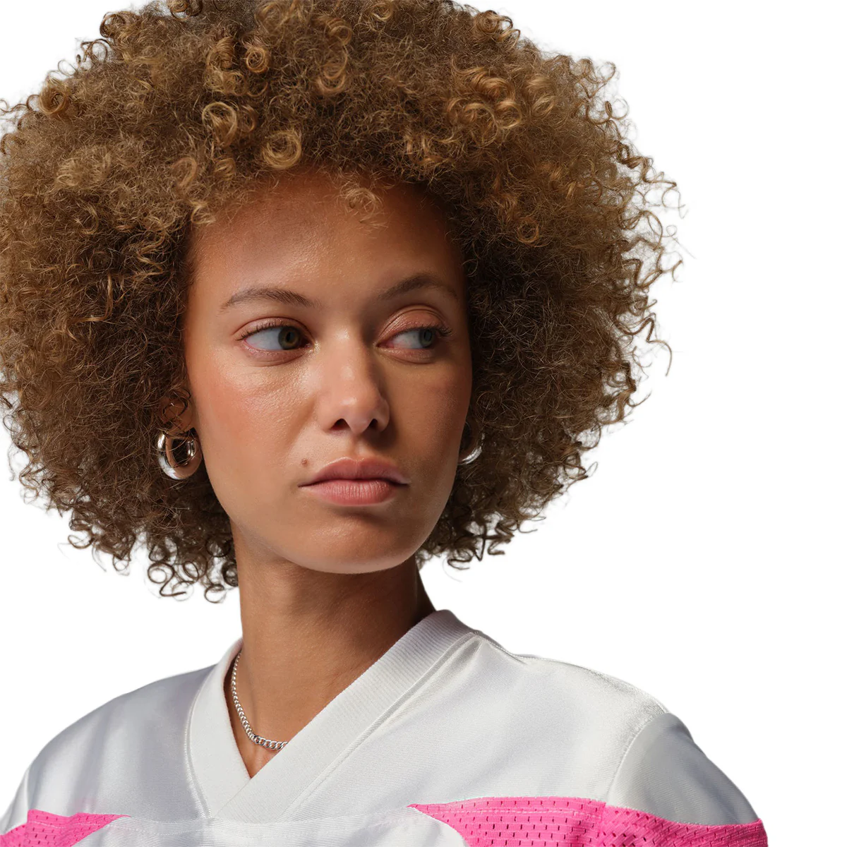 Jordan Flight Wmns Jersey 'WHITE/PINKSICLE/BLACK' - Image 4