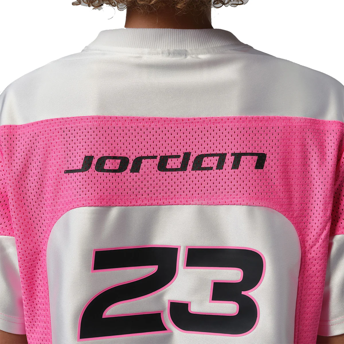 Jordan Flight Wmns Jersey 'WHITE/PINKSICLE/BLACK' - Image 6