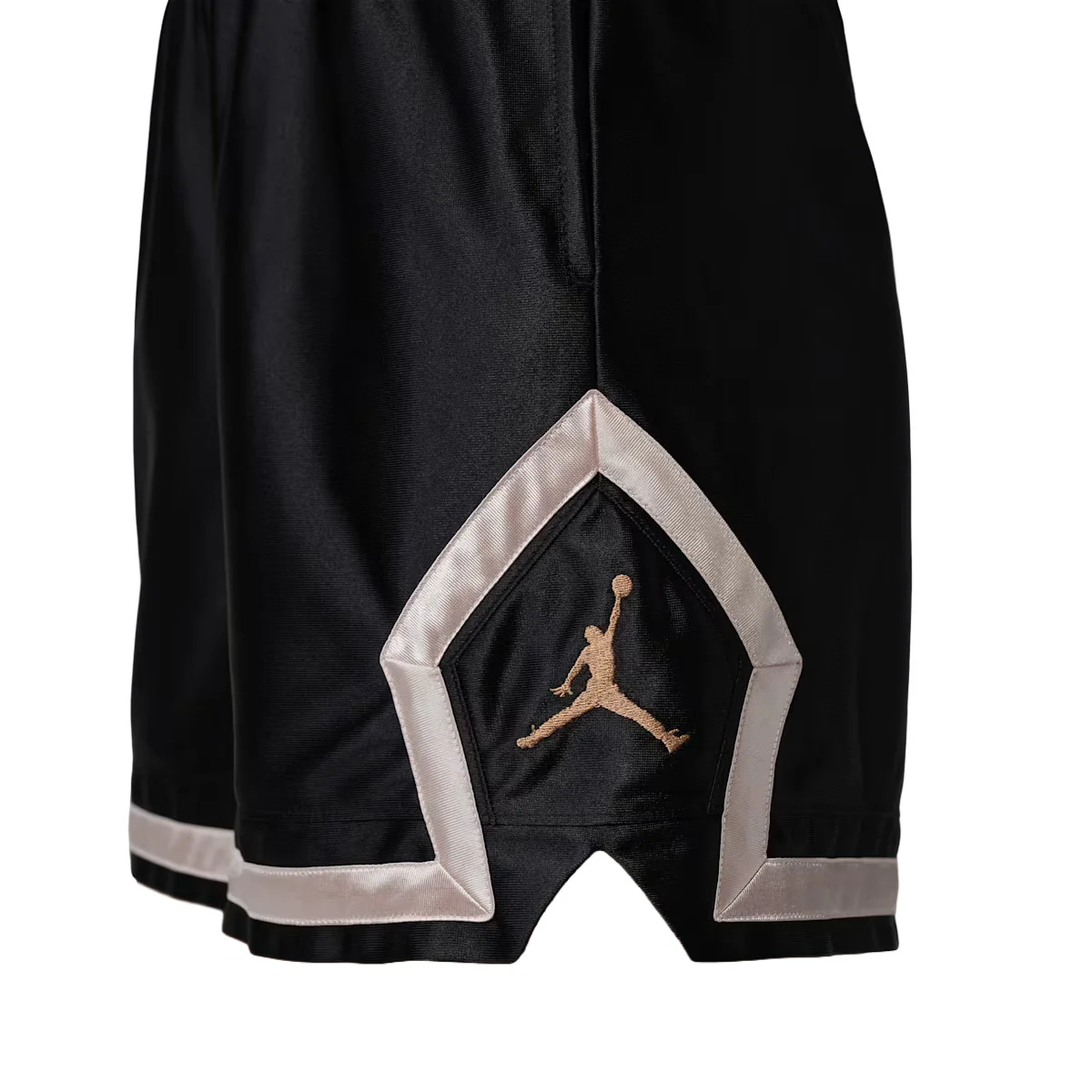 Jordan Sport Women's Dri-FIT 4" Diamond Shorts 'Black/Metallic Gold' - Image 4
