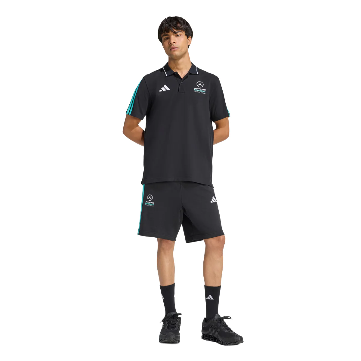 MERCEDES - AMG PETRONAS FORMULA 1 TEAM DNA POLO SHIRT 'BLACK' - Image 3