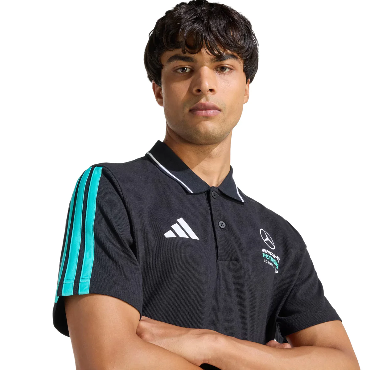 MERCEDES - AMG PETRONAS FORMULA 1 TEAM DNA POLO SHIRT 'BLACK' - Image 5