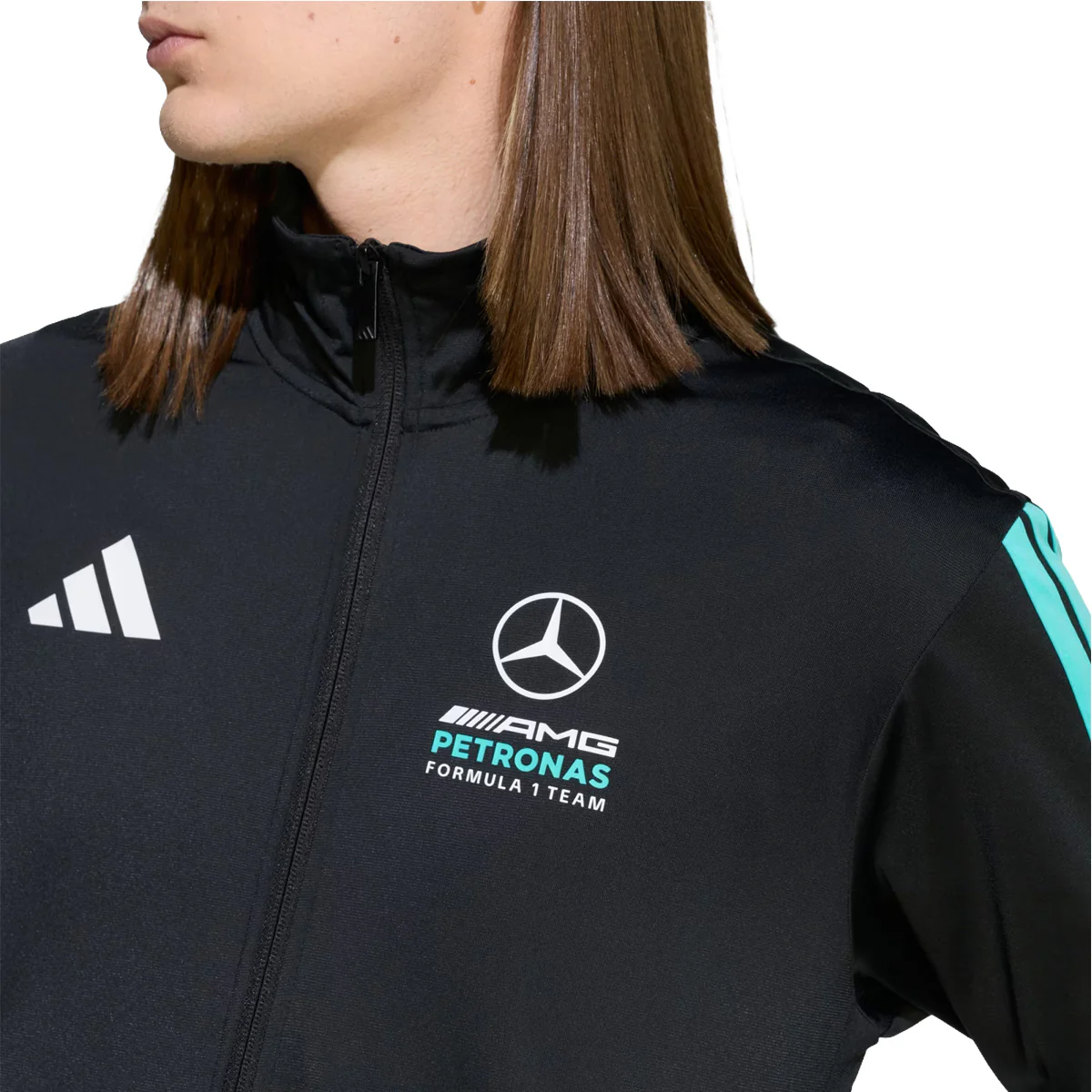 + MERCEDES - AMG PETRONAS FORMULA 1 TEAM DNA TRACK TOP 'Black / Semi Mint Rush' - Image 4