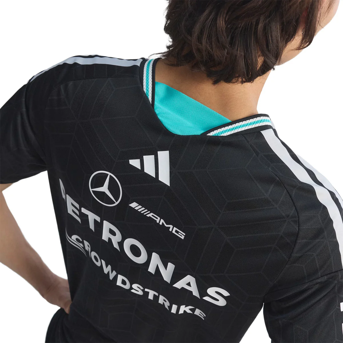 MERCEDES - AMG PETRONAS FORMULA 1 TEAM DRIVER JERSEY AUTHENTIC 'BLACK' - Image 4