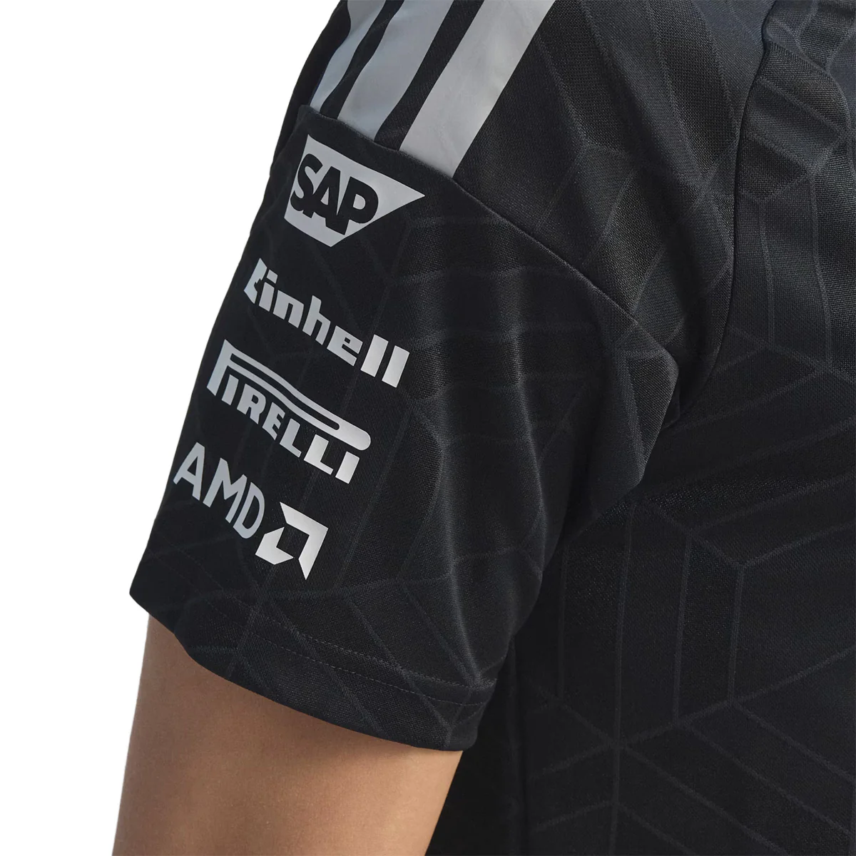 MERCEDES - AMG PETRONAS FORMULA 1 TEAM DRIVER JERSEY AUTHENTIC 'BLACK' - Image 6