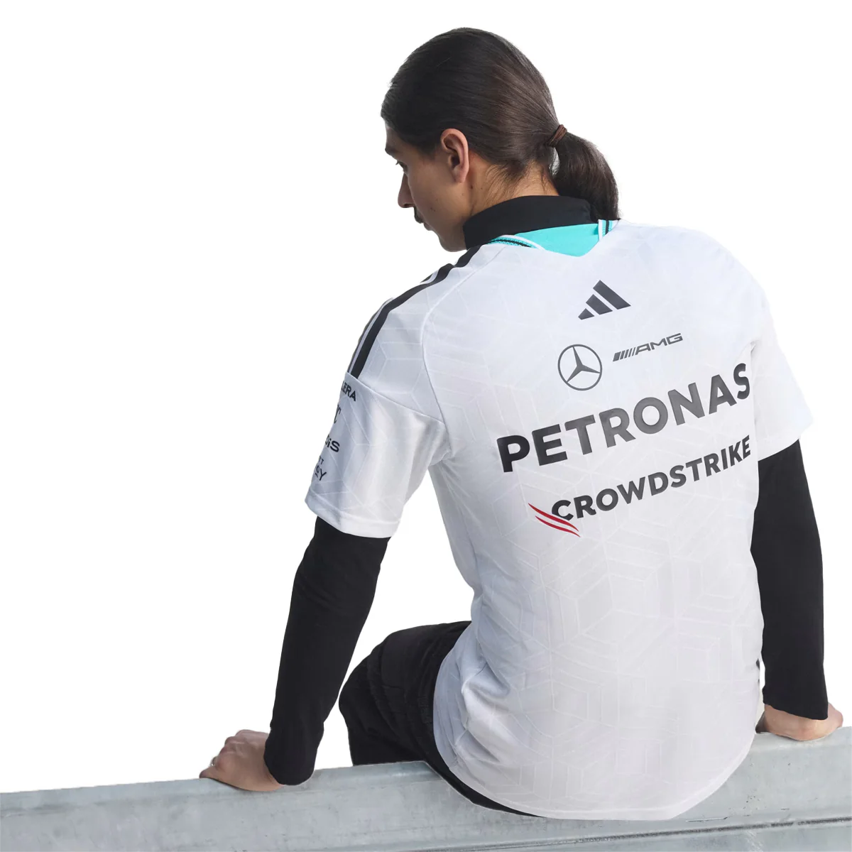 MERCEDES - AMG PETRONAS FORMULA 1 TEAM DRIVER JERSEY AUTHENTIC 'WHITE' - Image 4