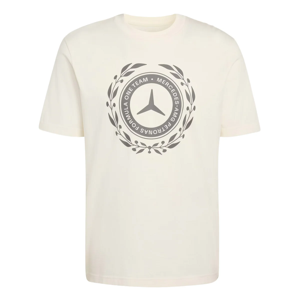 + MERCEDES - AMG PETRONAS FORMULA 1 TEAM SILVER ARROWS TEE 'Off White / Granite' - Image 6