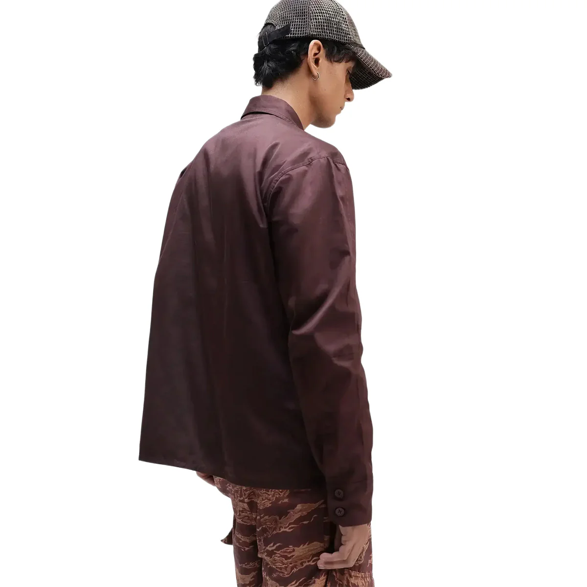 Military Overshirt in Rust - Image 4