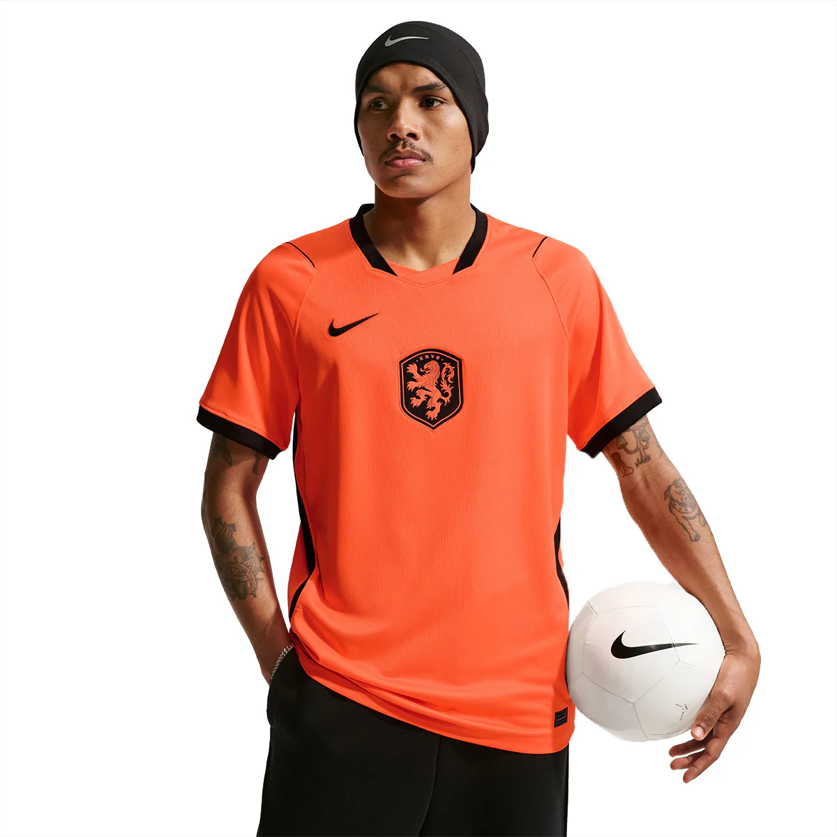 Netherlands 2026 Stadium Home Dri-FIT Soccer Jersey 'HYPER CRIMSON/BLACK' - Image 2