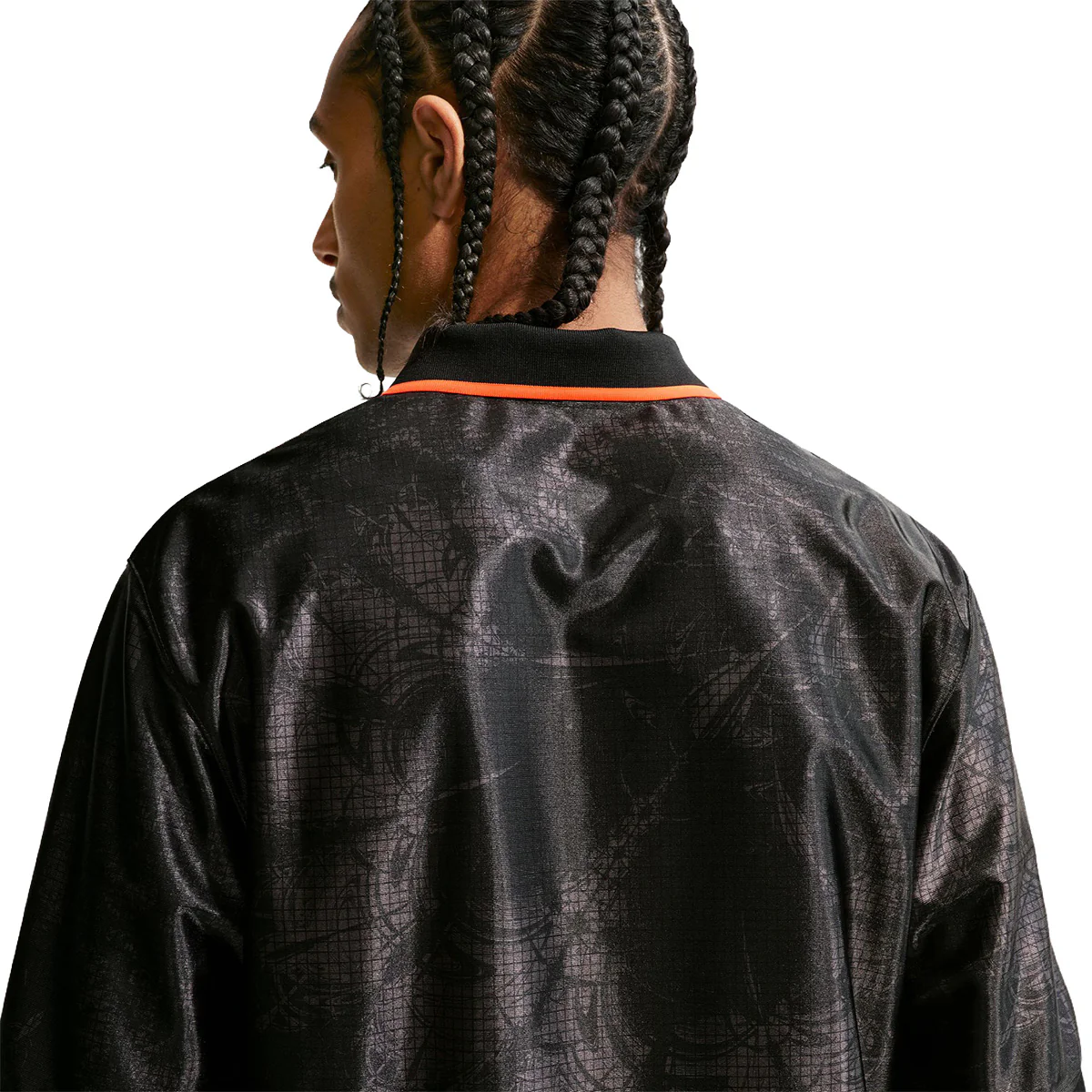 Netherlands Energy Dri-FIT Short-Sleeve Soccer Top 'BLACK/HYPER CRIMSON/HYPER CRIMSON' - Image 3