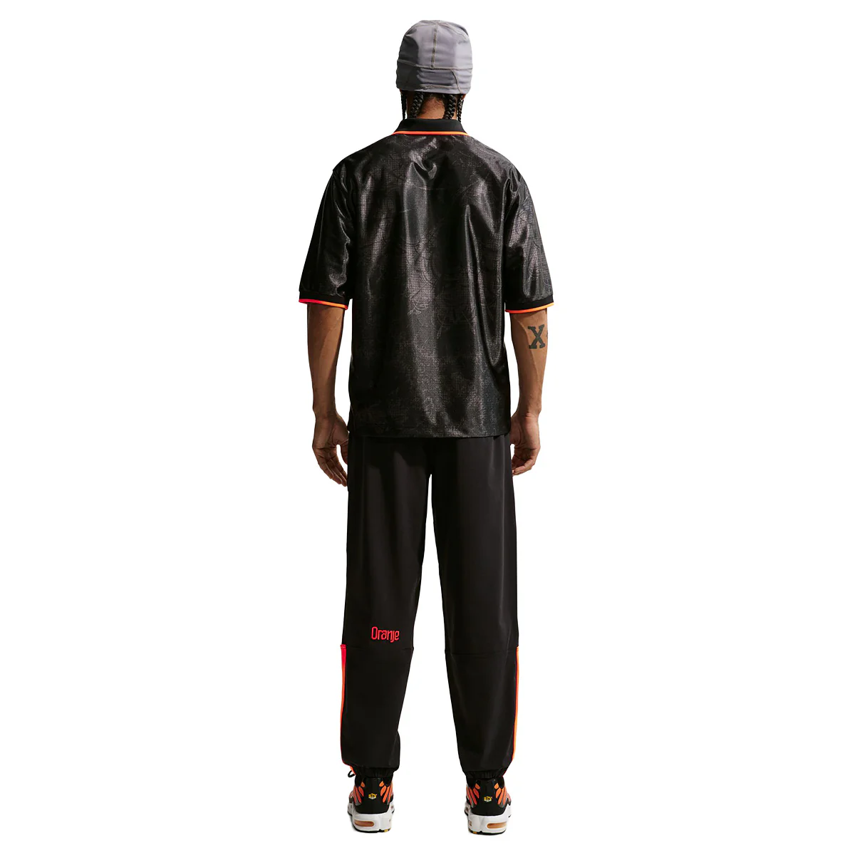 Netherlands Energy Dri-FIT Short-Sleeve Soccer Top 'BLACK/HYPER CRIMSON/HYPER CRIMSON' - Image 5