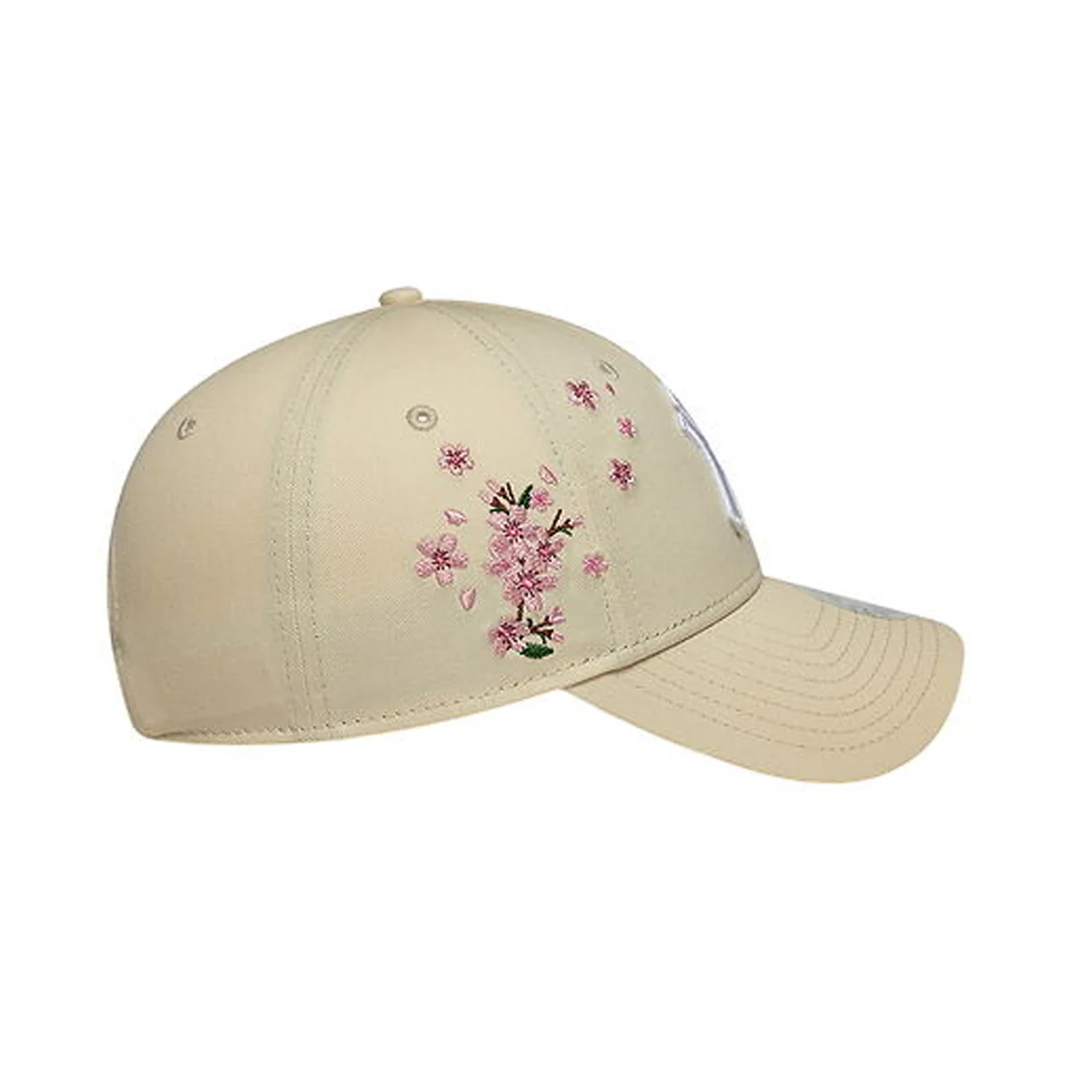 New York Yankees Womens MLB Floral Icon Cream 9FORTY Adjustable Cap - Image 3