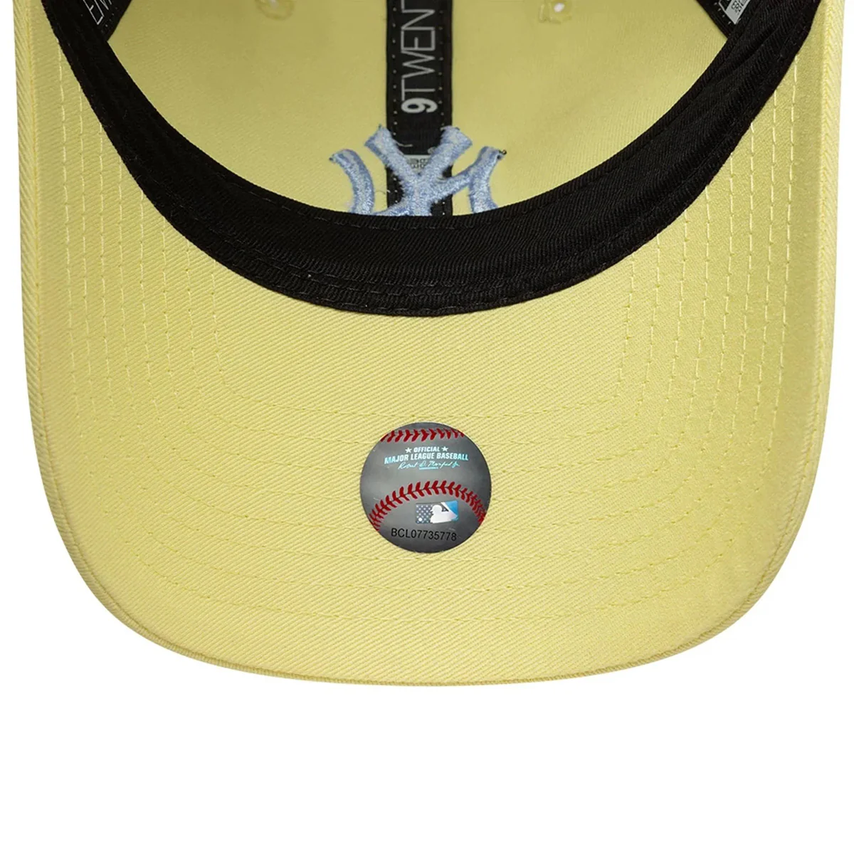 New York Yankees Womens MLB League Essential Pastel Yellow 9TWENTY Adjustable Cap - Image 5