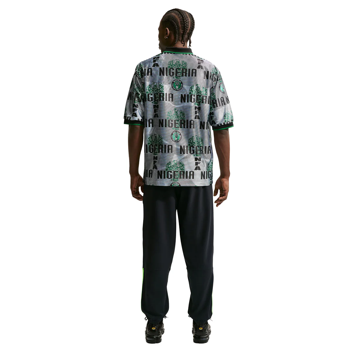 Nigeria Energy Dri-FIT Short-Sleeve Soccer Top 'WHITE/BLACK/PINE GREEN/ELECTRIC GREEN' - Image 3