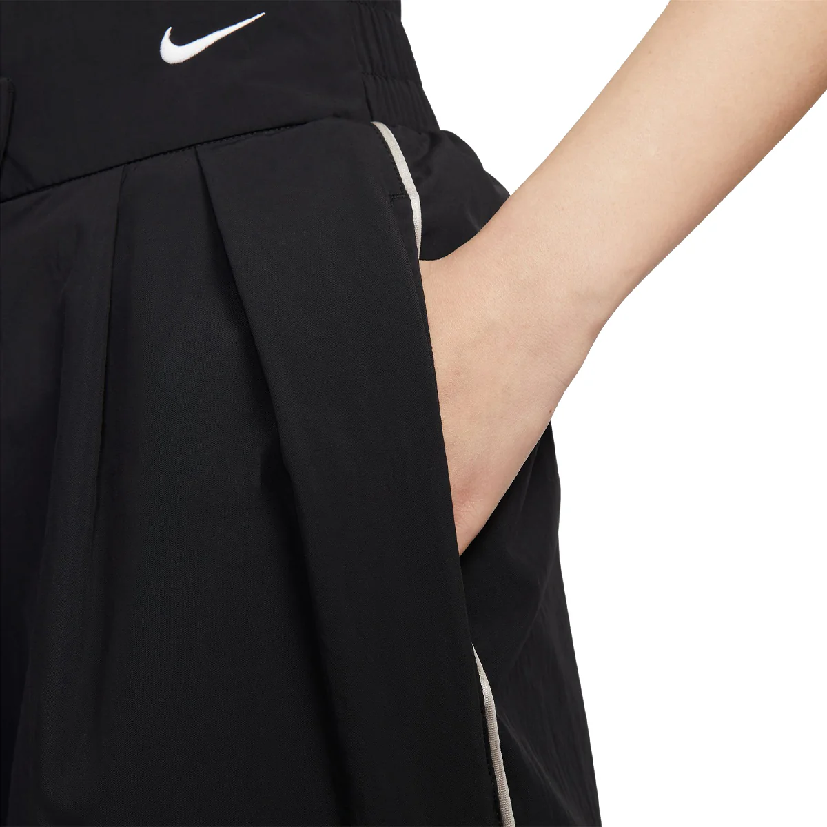 NSW Mid-Rise Asymmetrical Pants 'Black Ore' - Image 3
