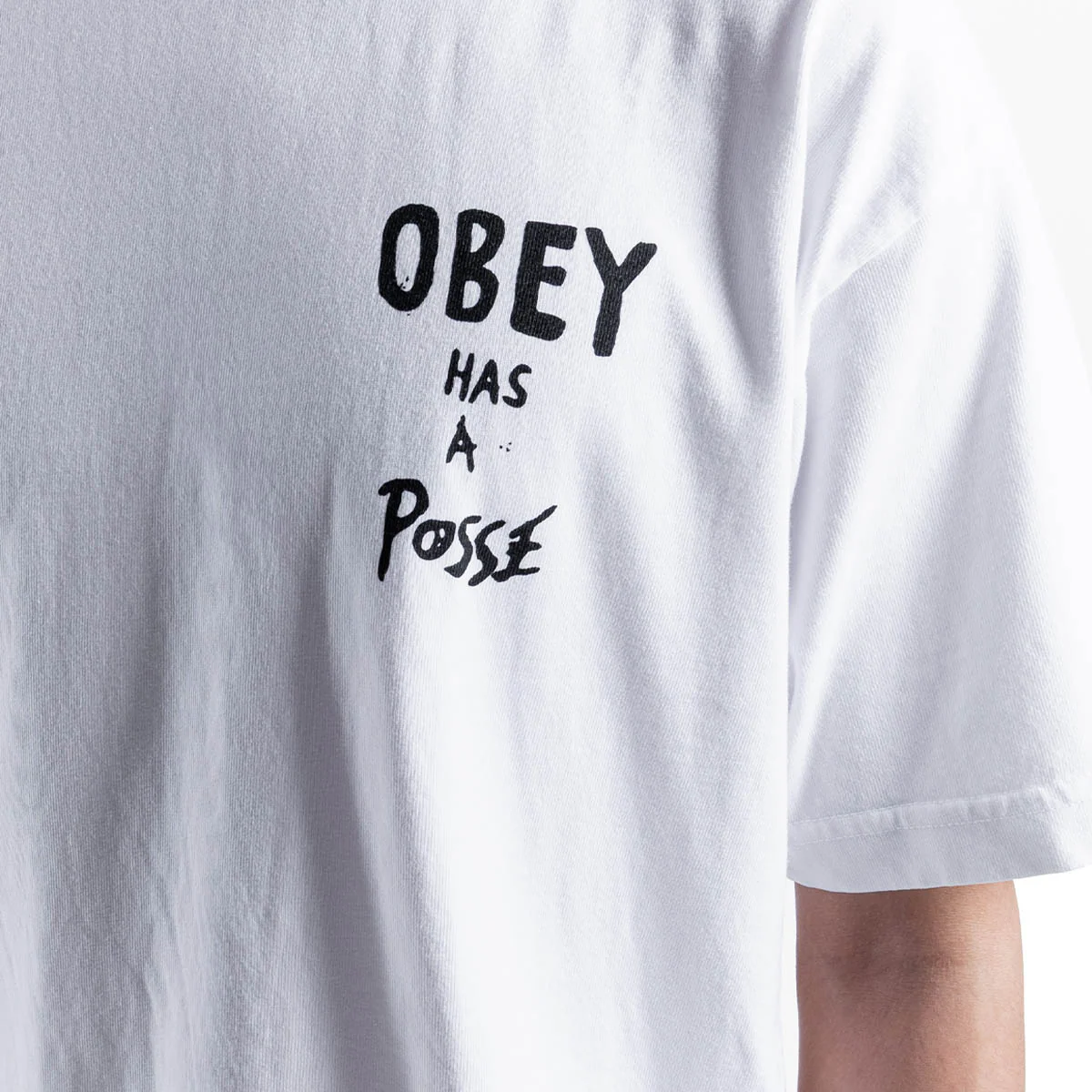 OBEY HAS A POSSE TEE 'WHITE' - Image 4