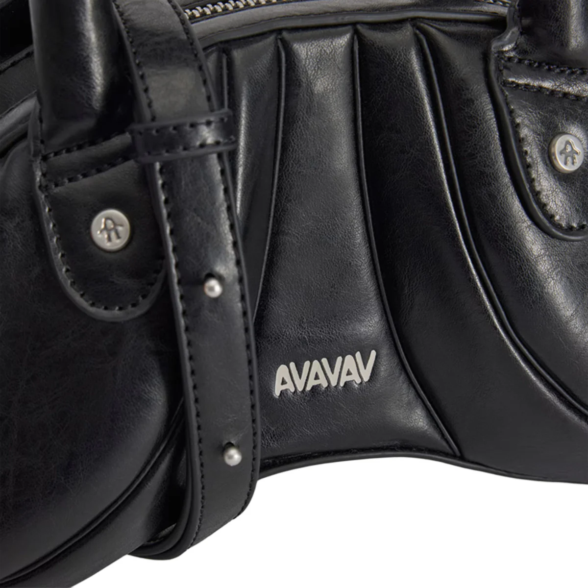 '+ AVAVAV PU SCULPT BAG 'BLACK' - Image 5