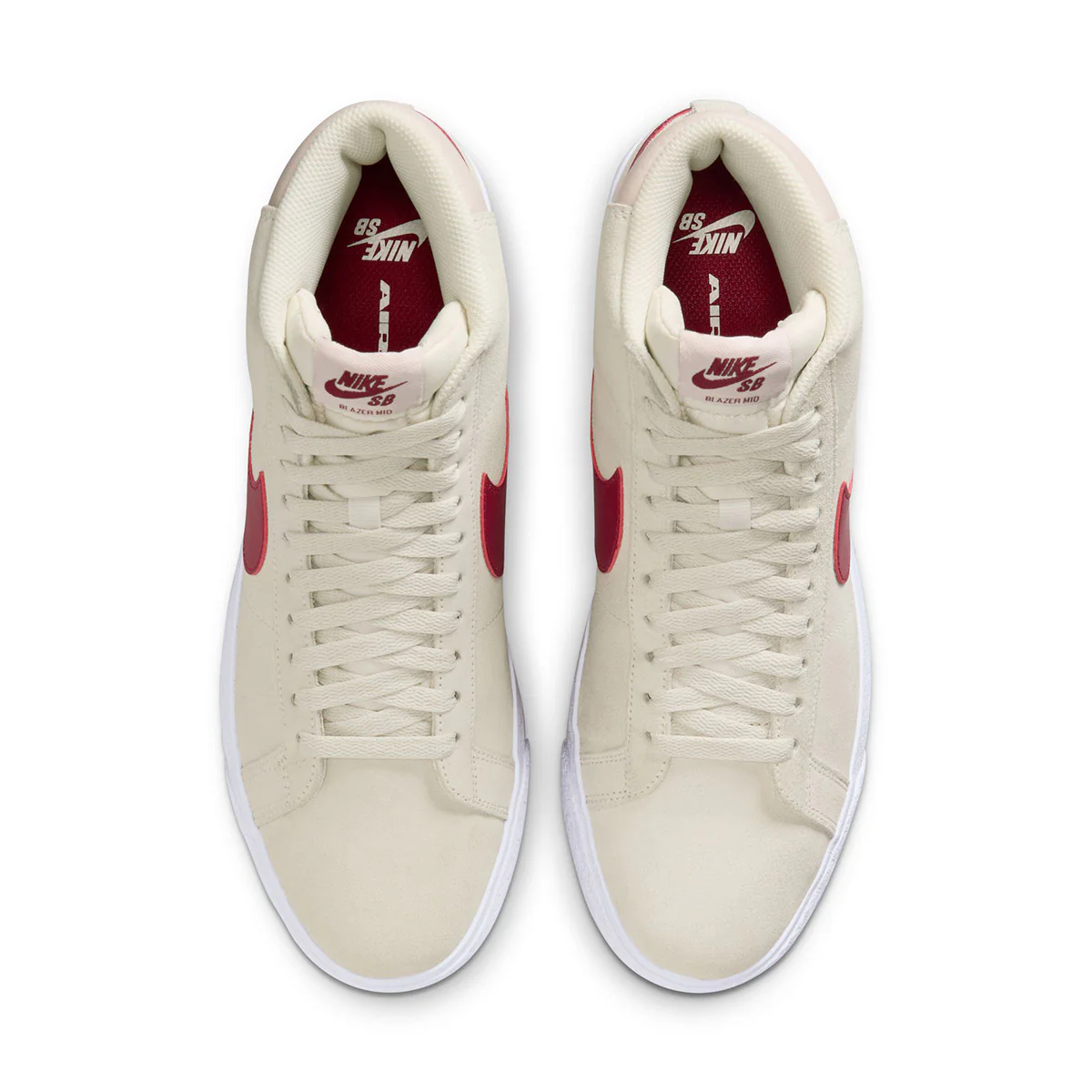 SB Zoom Blazer Mid 'PALE IVORY/NOBLE RED-SILT RED-WHITE' - Image 4