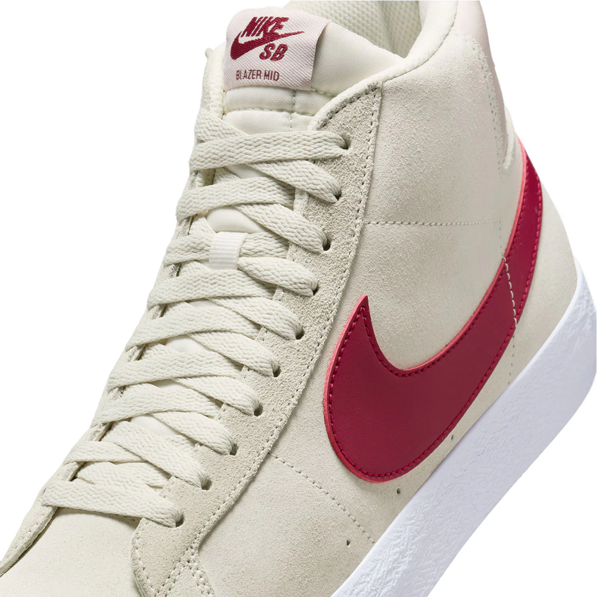 SB Zoom Blazer Mid 'PALE IVORY/NOBLE RED-SILT RED-WHITE' - Image 7