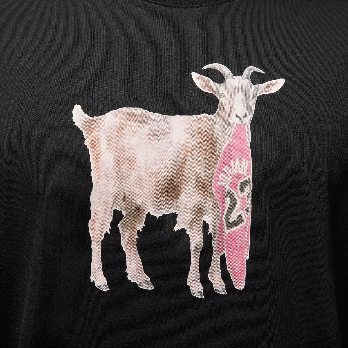 Jordan Short Sleeve Goat Tee 'Black' - Image 6