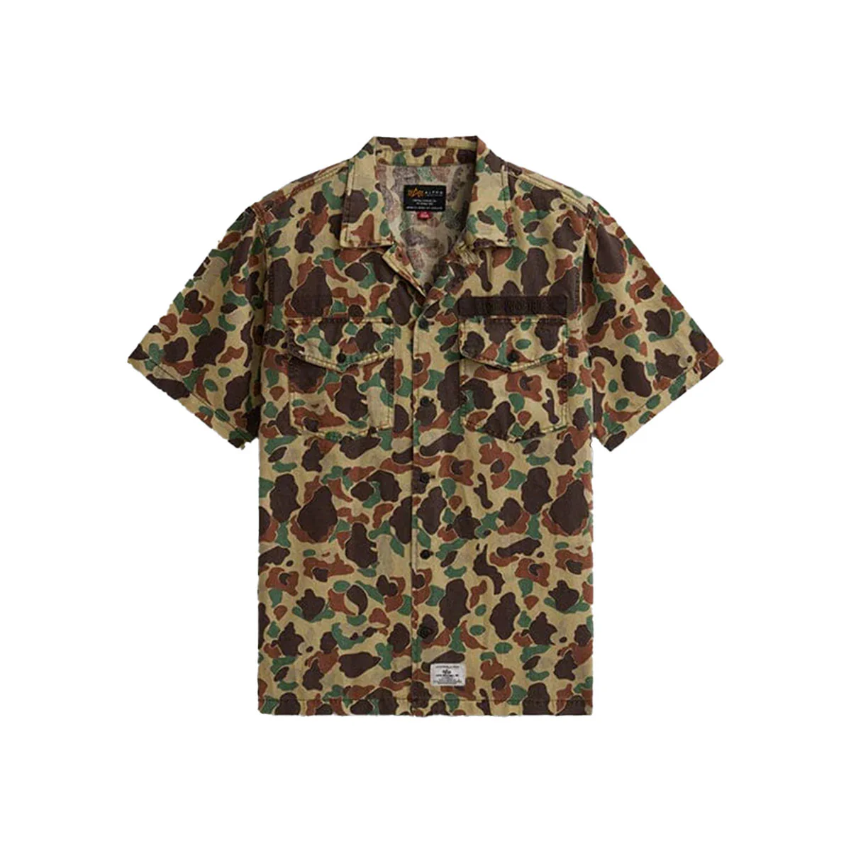 Short Sleeve Washed Fatigue Shirt