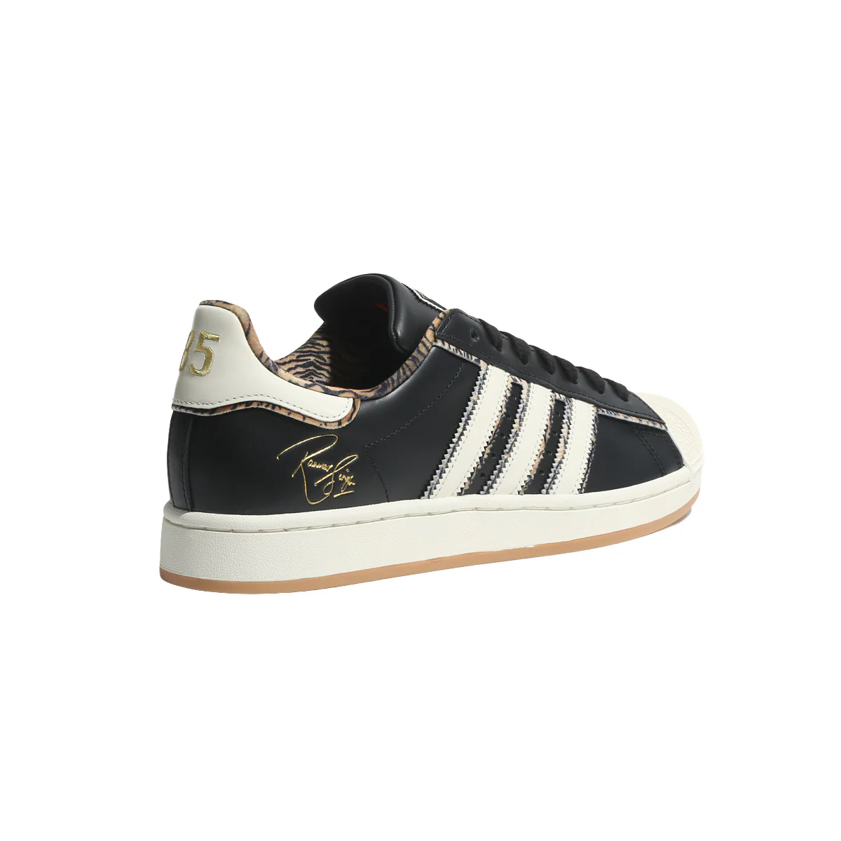 ADIDAS ORIGINALS + RANVEER SINGH SUPERSTAR 'CORE BLACK/OFF WHITE/CORE BLACK' - Image 6