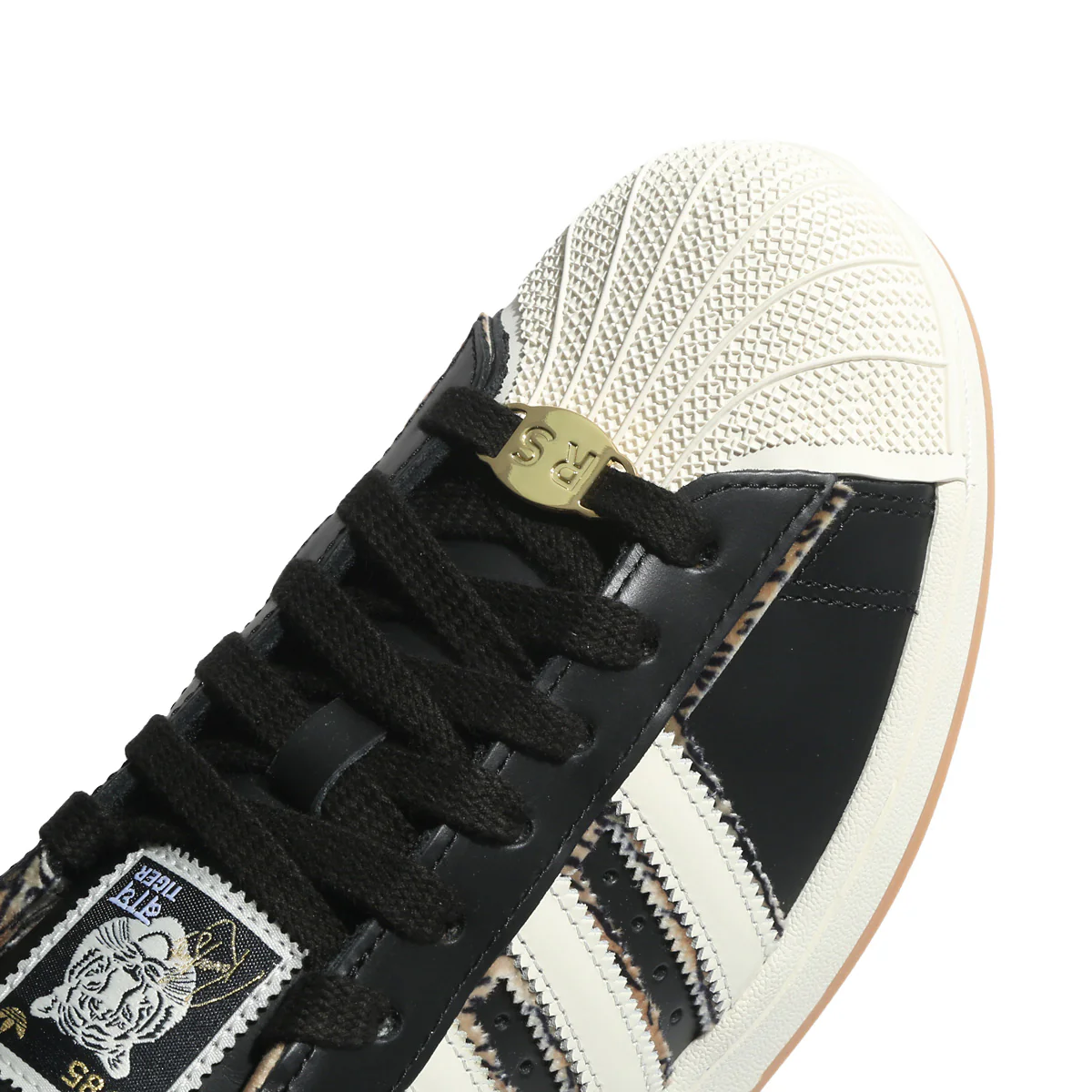 ADIDAS ORIGINALS + RANVEER SINGH SUPERSTAR 'CORE BLACK/OFF WHITE/CORE BLACK' - Image 7