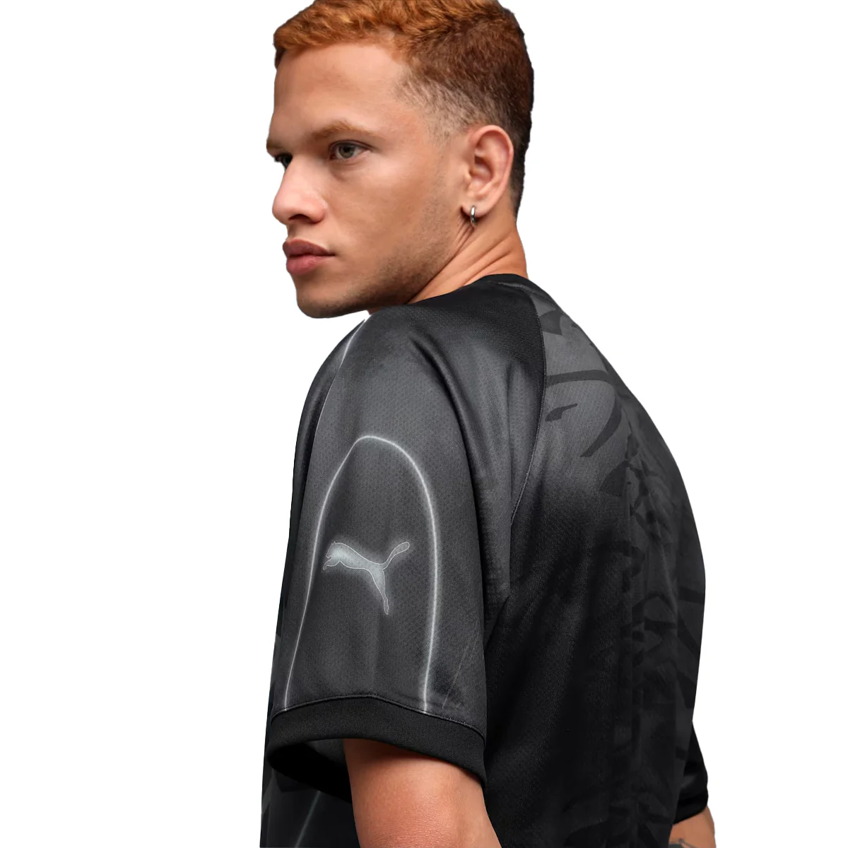 Tech-X Aop Relaxed Football Jersey'Black/AOP' - Image 7