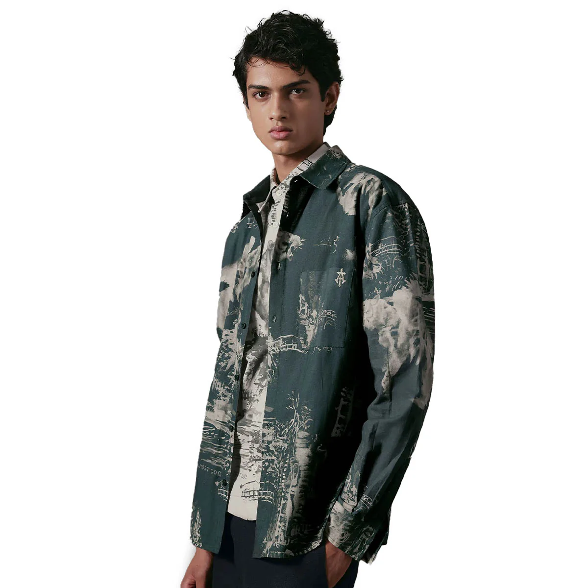 The Terrain Relaxed Shirt Military Olive - Image 2