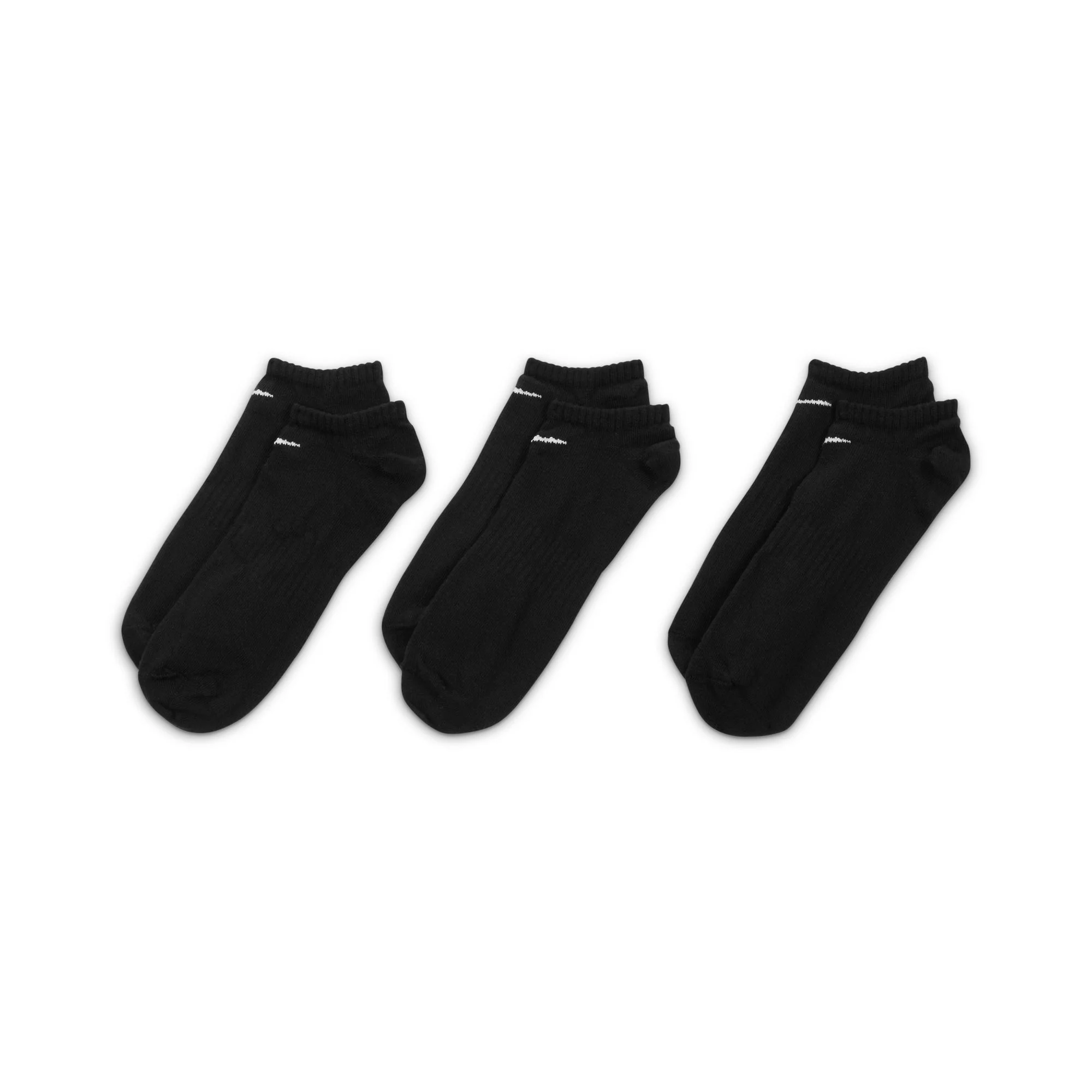 Everyday Lightweight No-Show Socks 'Black' - Image 3
