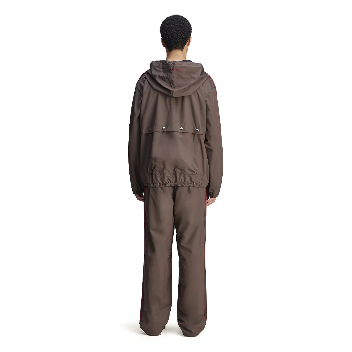 Wales Bonner NYLON ANORAK 'Night Brown' - Image 3