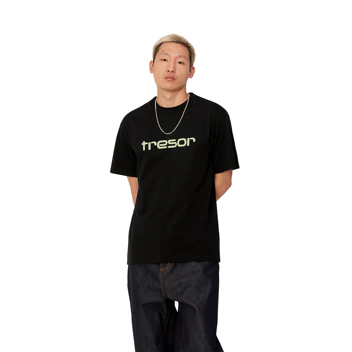 WIP + Tresor Techno Alliance T-Shirt 'Black/Glow Green' - Image 2