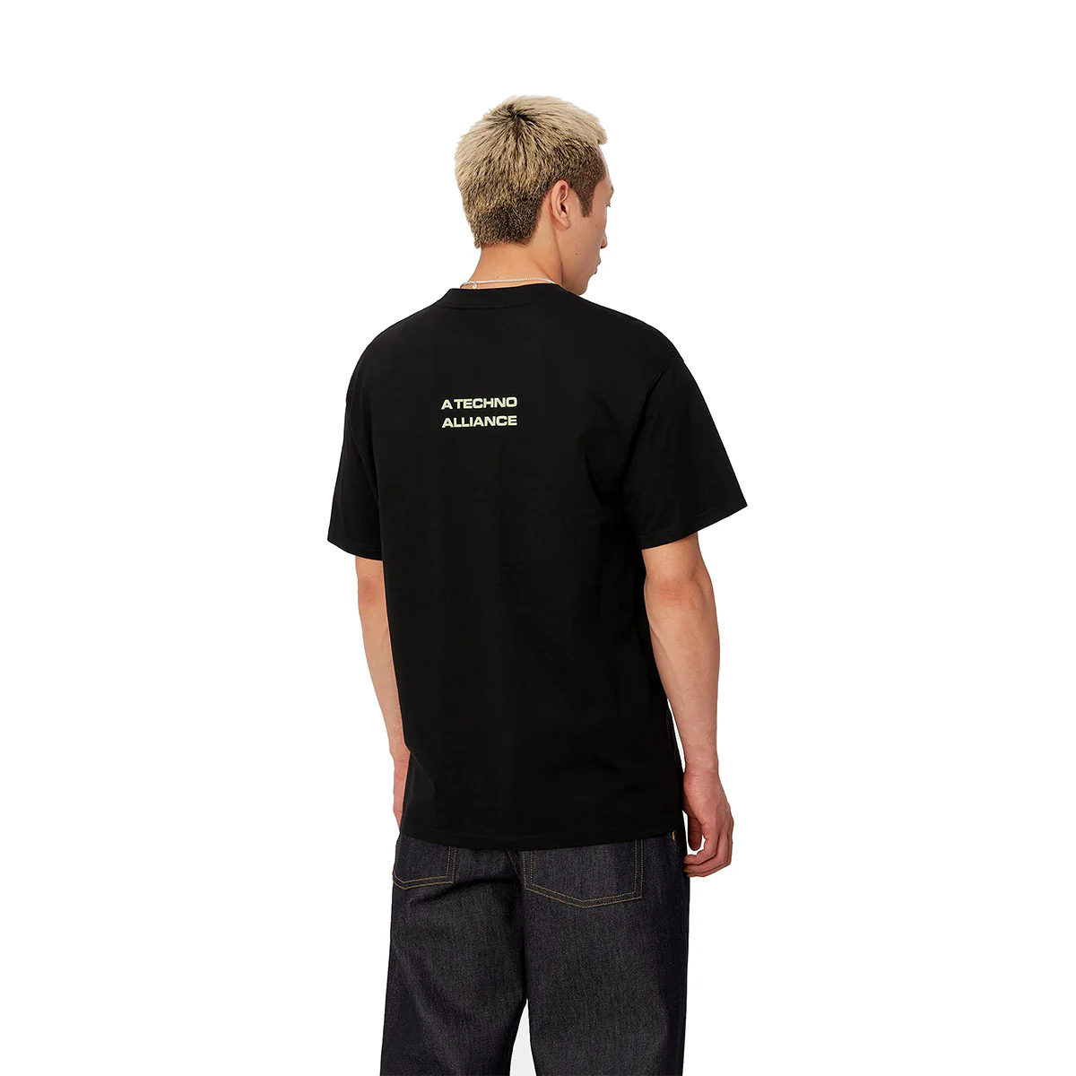 WIP + Tresor Techno Alliance T-Shirt 'Black/Glow Green' - Image 3