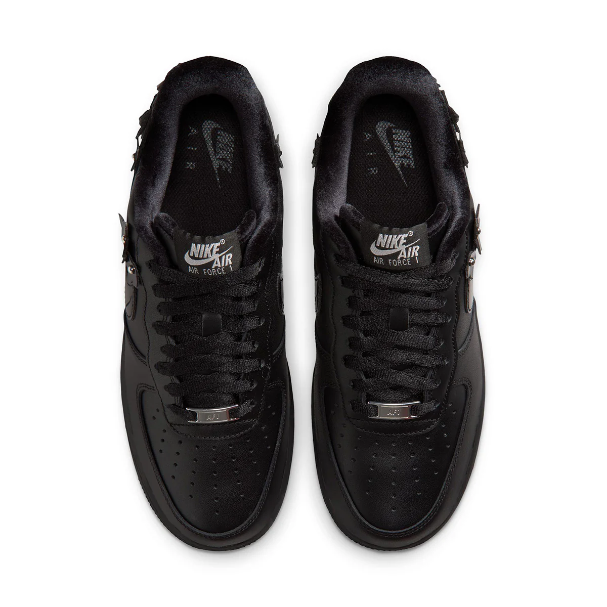 Wmns Air Force 1 '07 'BLACK/BLACK/OFF NOIR/METALLIC SILVER' - Image 5