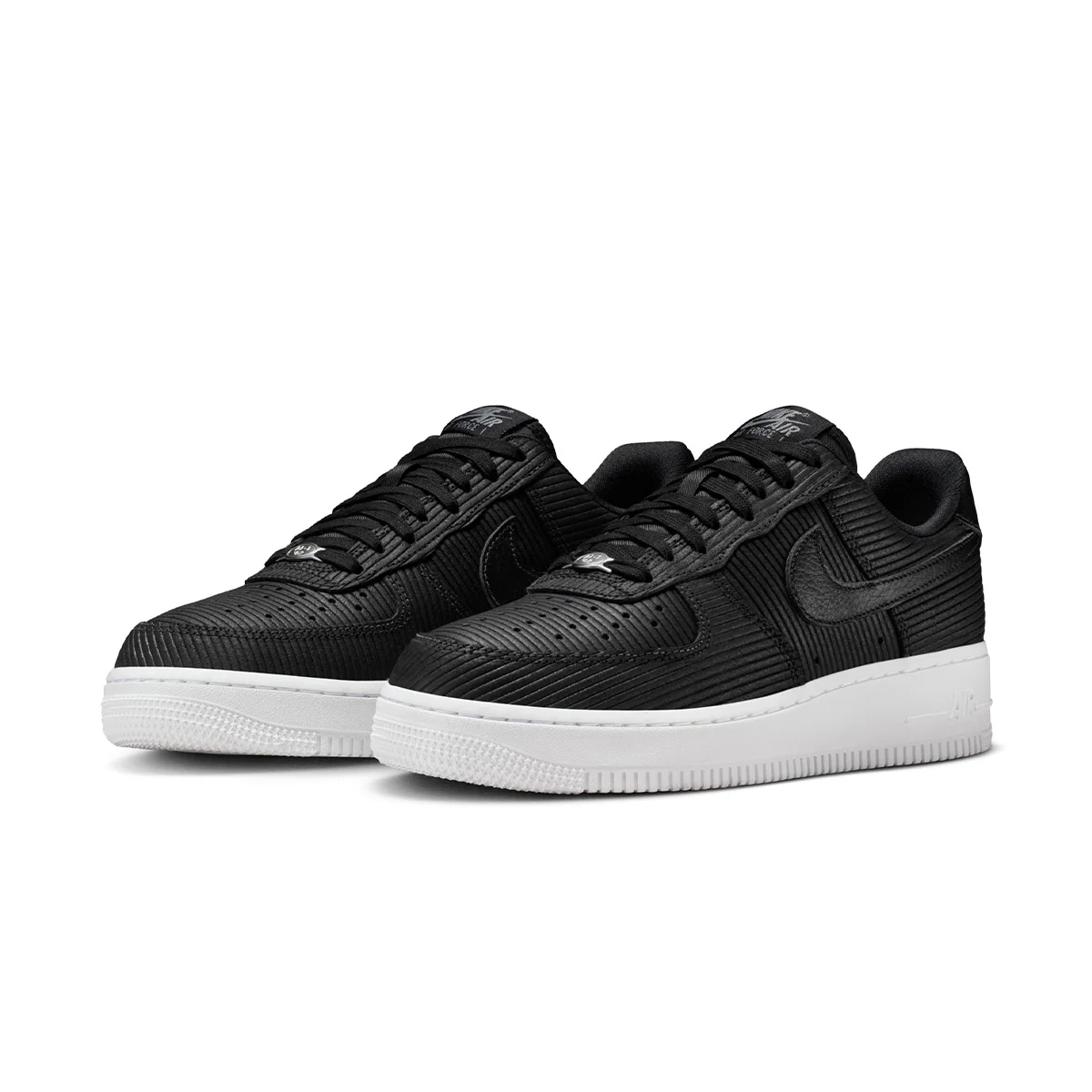 Wmns Air Force 1 '07 'Black Smoke Gray Metallic Silver Black' - Image 2