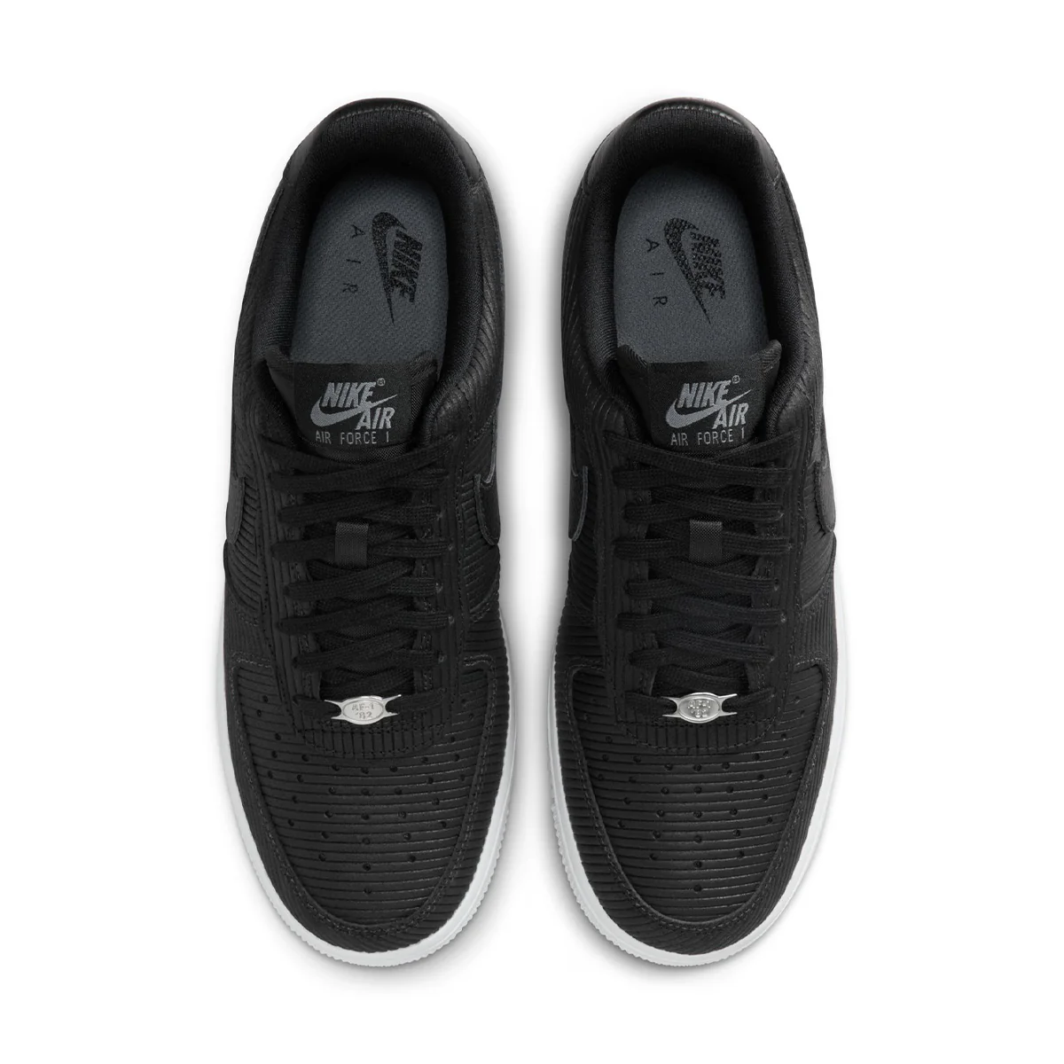 Wmns Air Force 1 '07 'Black Smoke Gray Metallic Silver Black' - Image 4
